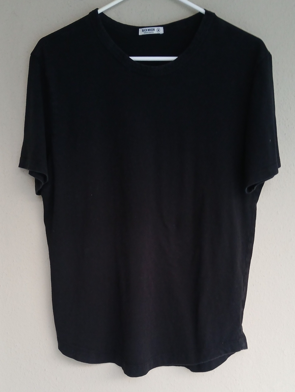 Buck Mason Black Short Sleeve Tee Black Cotton Medium